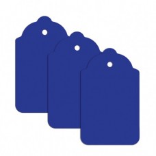 100 x Plain Blue Card Clothing Tags 70mm x 40mm
